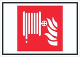 thumbnail of Wandhydrant Symbol Schild A2 Rückseite selbstklebend