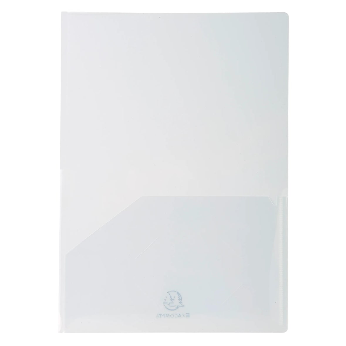 Exacompta - Réf. 3965E - Carton de 2 sachets de 10 chemises double poche polypropylène souple 2/10e - A4 ou A3 - Cristal