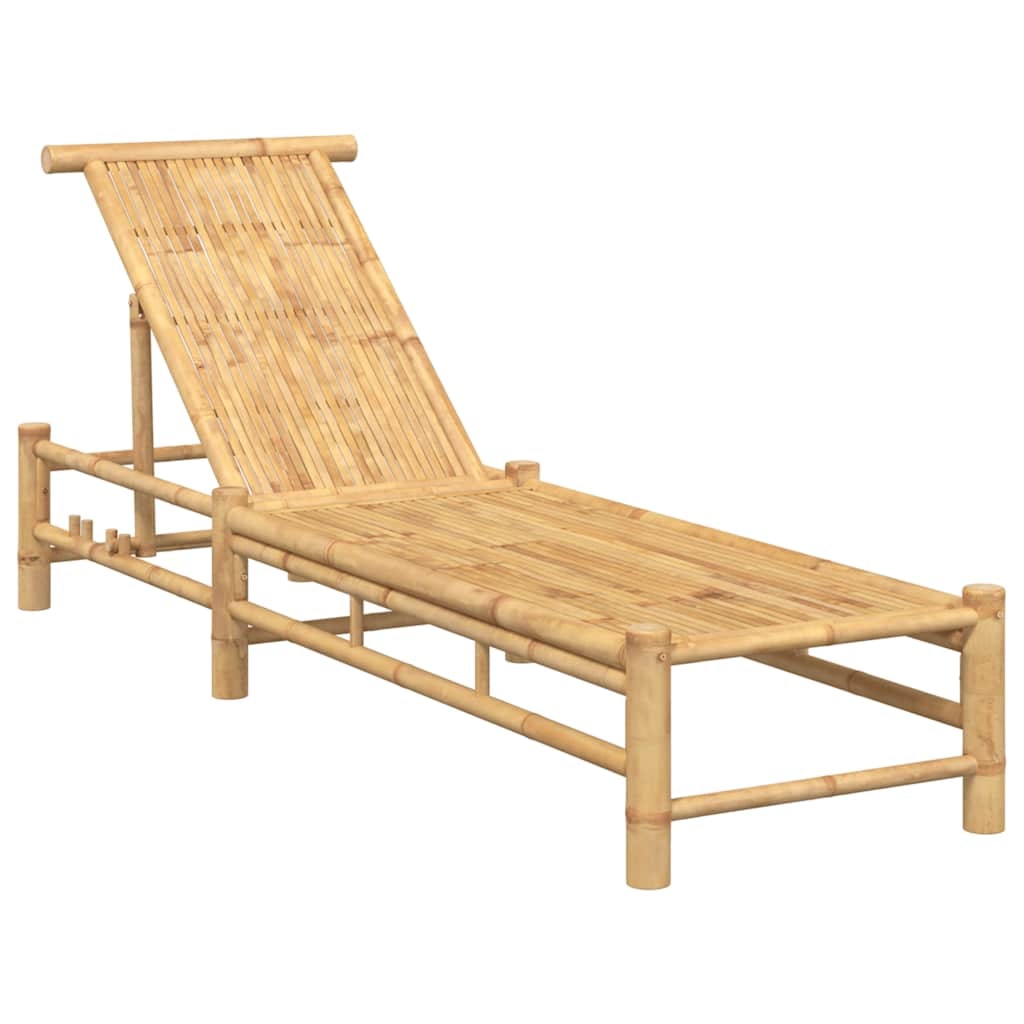 vidaXL Ligbed 55x199x30 cm bamboe