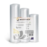 thumbnail of 3 Rollos al Vacío Gofrados de Envasado al Vacío 3 tamaños 20/25/28 cm x 6 metros