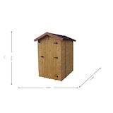 thumbnail of HABRITA abri wc en panneaux 1.81 m² équipement lave-mains ed1419wc