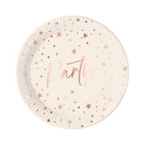 thumbnail of 8 Teller Party roségold Pappe