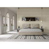 thumbnail of Letto matrimoniale king size con rete imbottito 200x210 microfibra sabbia Appia Large