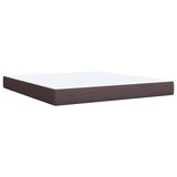 thumbnail of vidaXL Boxspringbett mit Matratze Dunkelbraun 180x200 cm Stoff