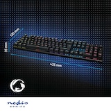 thumbnail of Nedis Bedraad Gaming Toetsenbord - USB Type-A - Mechanische Toetsen - LED - QWERTZ - Duits - USB Gevoed - Lengte stroomkabel: 1.50 m - Gaming