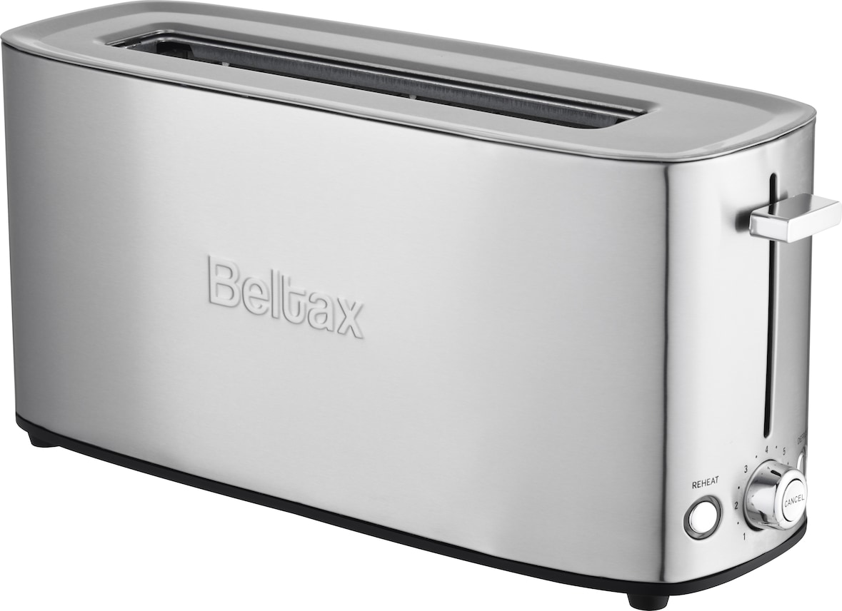 Torradeira Inox Beltax BTE2013, Corpo em aço inoxidável, Função Descongelar, Função Reaquecimento