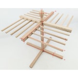 thumbnail of Stendi Pasta Fresca in Legno con 16 supporti Essiccatore di Pasta Fresca a Stendino Asciuga la pasta lunga come spaghetti e tagliatelle Sirge