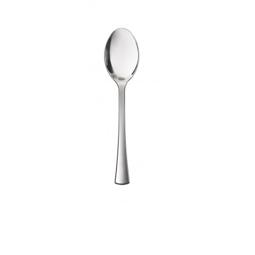 Sovie Tableware Mini Fingerfood Löffel metallisiert aus Plastik, 10 cm, Silber, 100 Stück - Einweg Minilöffel Besteck