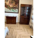 thumbnail of shopinnovativo -Cristalleria color noce con 4 ante e 2 cassetti in stile classico legno e mdf con rifinitura in noce lucido 105x42x205 H
