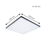 thumbnail of Paulmann Panneau LED Velora Rainbow dynamicRGBW   carré 595x595mm  31W 2820lm RGB+ Noir gradable 79909