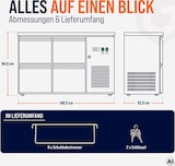 thumbnail of GastroHero Barkühltisch 146x52 cm mit 4 Schubladen Umluftkühlung +2 bis +8 °C Getränkekühltisch Bar