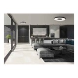 thumbnail of Lampara plafon de la serie COIN CUADRADO negro MANTRA