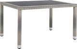 thumbnail of METRO Professional Mesa de comedor gastro Barbados, aluminio/ ratán PE, 130 x 90 x 74 cm, tablero aspecto madera, resistente a la intemperie, piedra