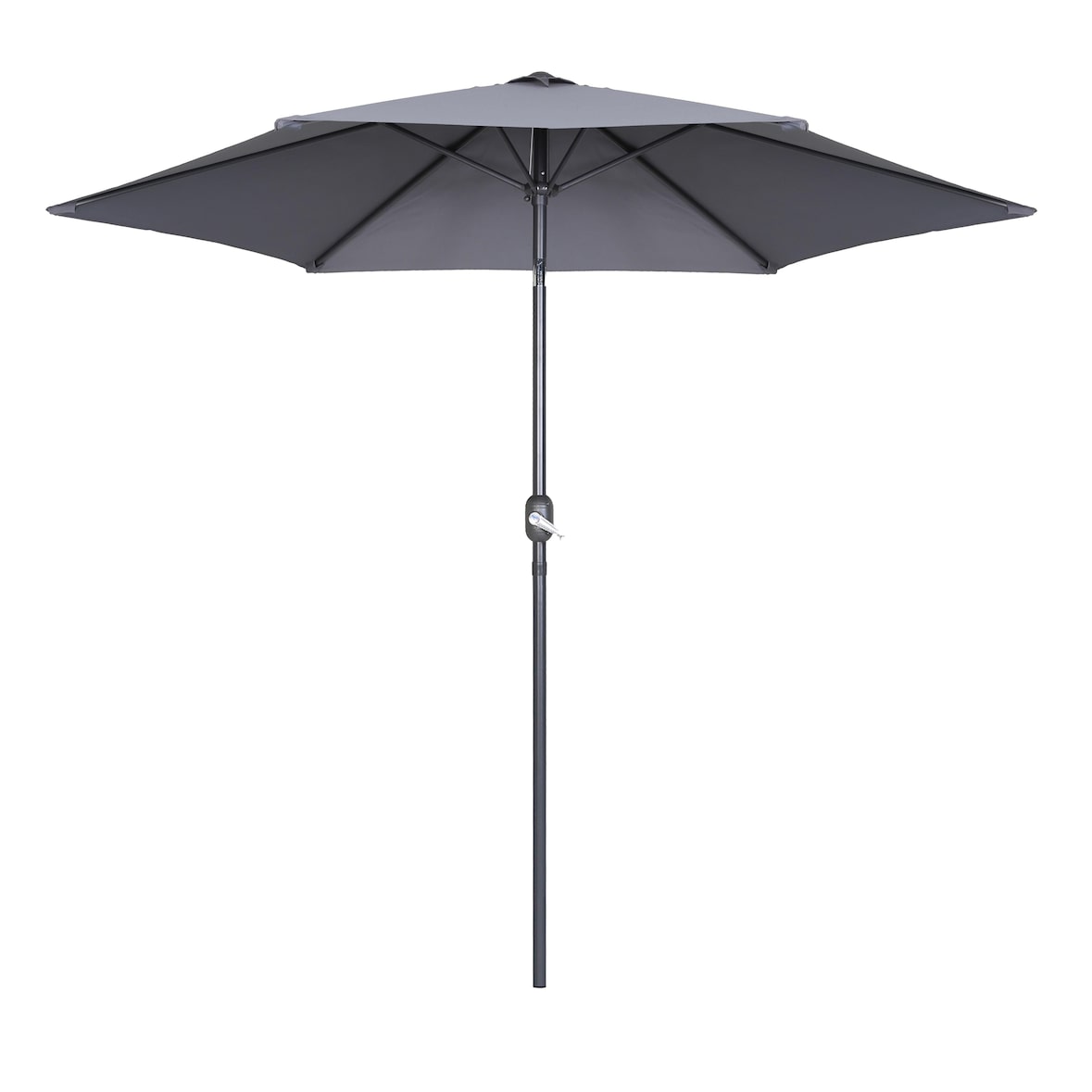 Parasol droit 3m en aluminium gris anthracite - Oviala