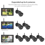 thumbnail of SecuFirst CWL401S4 Met 7 inch monitor en 4x Draadloze Beveiligingscamera - Zwart