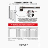 thumbnail of Kit tringle à rideaux Sans-Perçage Extensible 30-45cm Blanc - Boulet