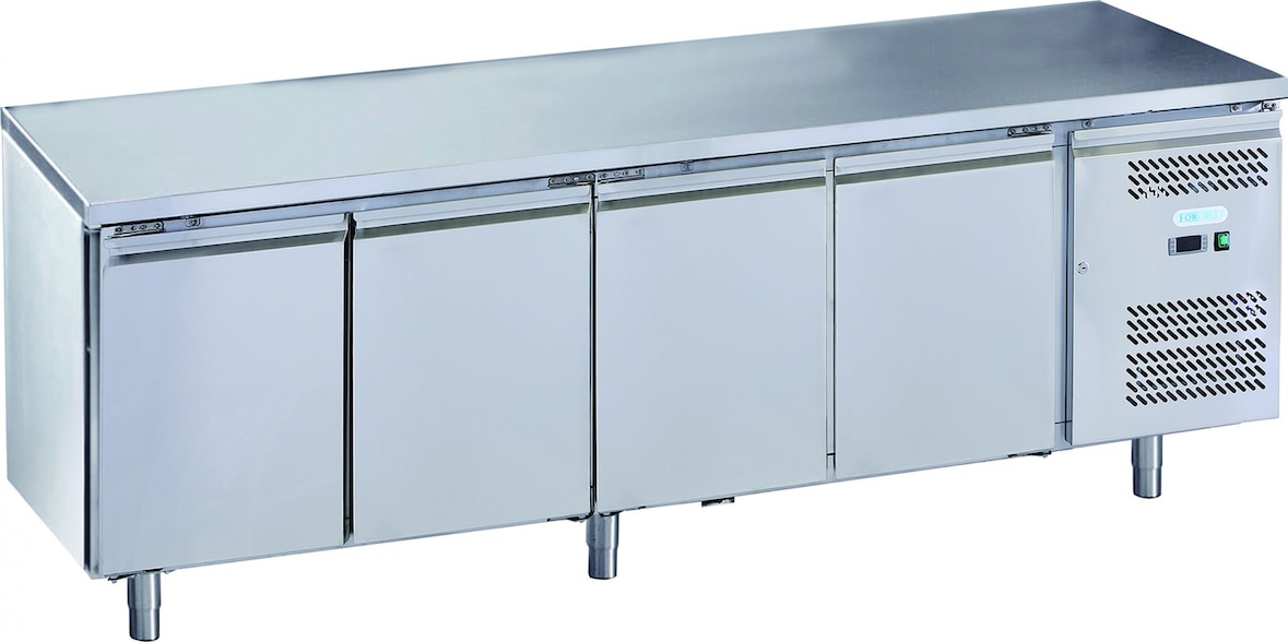 ForCold by FIMAR Viertüriger Gefriertisch. Automatisches Auftauen. Temperatur -18°/-22°C.  Messen 223x70x85 cm (h). ForCold-Modell M-GN4100BT-FC