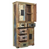 thumbnail of SIT Möbel Dressoir in gerecycleerd oud hout met metaal | natuur/multikleurig | B 90 x D 40 x H 180 cm | 11304-98 | Serie JUPITER