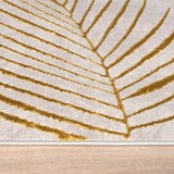 thumbnail of Teppich Kurzflor Blätter Wohnzimmer schmutzabweisend Gold Rechteckig 160x230 | 60% Polypropylen, 40% Polyester | Florhöhe: 11 mm | pflegeleicht