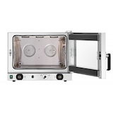 thumbnail of Horno de convección de acero inoxidable 4 x GN 1/1, con humidificador, 3000 W, 220 V - MONO