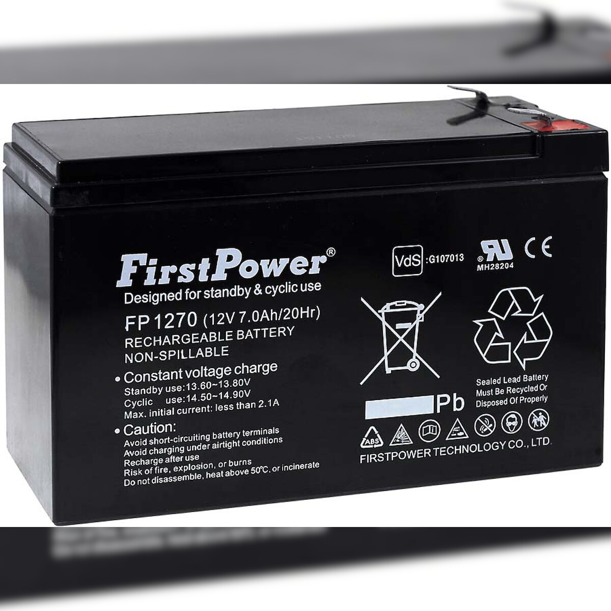 Powery FirstPower Blei-Gel-Akku für USV APC Power Saving Back-UPS Pro 550 7Ah 12V