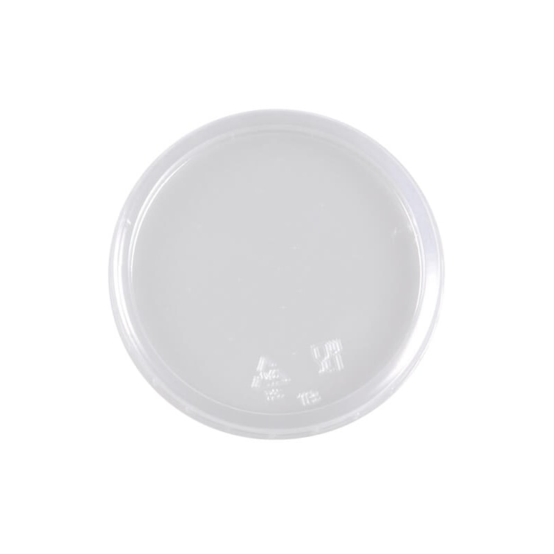 1000x Deckel ohne Kreuzstanzung, PET, klar, für 70,3 mm