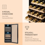 thumbnail of Klarstein Barossa 54 Duo Weinkühlschrank 2 Zonen 148 Ltr 54 Fl Touch-Display Schwarz