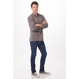 thumbnail of Chef Works® Kochjacke HARTFORD COOL VENT & lite, Reißverschluss, Graphitbraun, Größe M