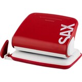 thumbnail of SAX Locher, rot, Stanzleistung: 20 Blatt, mit Anschlagschiene