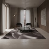 thumbnail of Teppich Waschbar Abstrakt Modern Strapazierfähig Esszimmer Flur Braun 140x200 cm OEKO-TEX Fußbodenheizung geeignet – INN von Kadima Design
