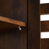 thumbnail of tectake Armoire d’appoint DURHAM Meuble de rangement Style Vintage 38,5x31,5x81cm - Bois foncé industriel, rustique - 404223