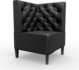 thumbnail of Gastro Eckbank Paris | 64x64 cm | Kunstleder Schwarz | Chesterfield