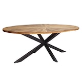thumbnail of Milani Home tavolo in metallo e legno 220 x 120 x 77 cm marrone