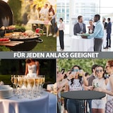 thumbnail of 2x Stehtisch klappbar Ø 70 cm Höhe 110 cm Stahl Gastrotisch Partytisch Bistrotisch in Anthrazit