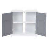 thumbnail of Mueble lavabo HWC-A85, mueble de baño 60x60x30cm ~ gris