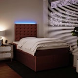 thumbnail of vidaXL Boxspringbett mit Matratze Rosa 120x190 cm Samt