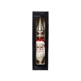 thumbnail of Christbaumspitze Glas Baumspitze mit Weihnachtsmann-Kopf 34cm - Rot
