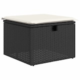 thumbnail of vidaXL Garten-Sofa-Set 7 pcs Schwarz 55 x 62 x 69 cm Poly Rattan