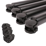 thumbnail of 4er Set Tischbeine auf Rollen Tischfuss rollbar 710mm mit Feststellbremse Schwarz