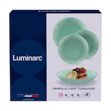 thumbnail of Luminarc Pampille Turkoois 18-Delig Glazen Servies 6 Personen