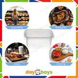 thumbnail of DayBays 2000 Stk. Feinkostbecher PP 500 cc. 108x81x102 mm eckig Kombi-Verpackung inklusive passende Deckel
