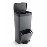 thumbnail of Cubo de Basura para Reciclaje Triple 70L | 3 Compartimentos con Pedal y Tapa Hermetica | Vertical y Ergonómico | Duradero -