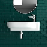 thumbnail of Design Mini Waschbecken Keramik Handwaschbecken 45 cm breit Gäste-WC Lösung Zeitloses Design