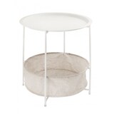 thumbnail of Beistelltisch Ø 47 H 51 2. Wahl Nachttisch Blumentisch Spieltisch Deko : weiß mit Ablage