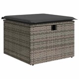 thumbnail of vidaXL Garten-Sofa-Set 4 pcs Grau 176 x 117 x 85 cm Poly Rattan