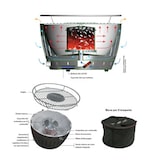 thumbnail of Lotus grill xl, barbecue grill blu da esterno, con batterie e cavo usb