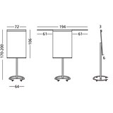 thumbnail of Flipover 70x105 cm - Whiteboard - Magnetisch - Mobiel