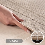 thumbnail of Carpetsale24 Outdoor Teppich Beige 200x290 cm, Wetterfest, ideal für Küche, Balkon, Terrasse, Garten auch Wohnzimmer, Einfarbiges Design mit Bordüre