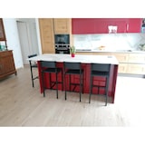 thumbnail of Set 2 Sgabelli colore NERO Mod. LIGNANO moderni e comodi seduta altezza 67 cm by Yelloo