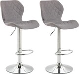 thumbnail of 2er Set Barhocker Cork Stoff chrom grau
